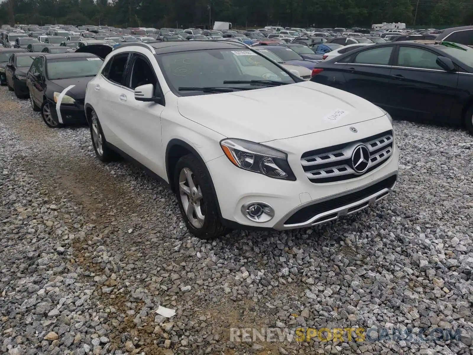 1 Photograph of a damaged car WDCTG4GBXKJ607148 MERCEDES-BENZ GLA-CLASS 2019