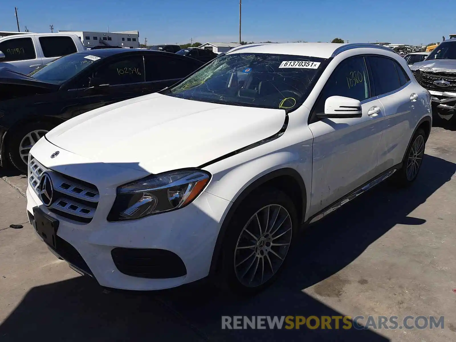 2 Photograph of a damaged car W1NTG4EB1LU028230 MERCEDES-BENZ GLA-CLASS 2020