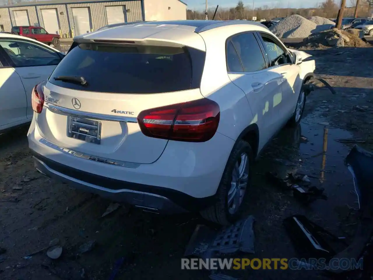 4 Photograph of a damaged car W1NTG4GB0LU030080 MERCEDES-BENZ GLA-CLASS 2020