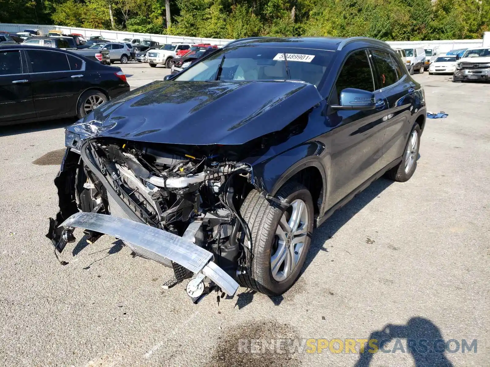 2 Photograph of a damaged car W1NTG4GB2LJ691644 MERCEDES-BENZ GLA-CLASS 2020