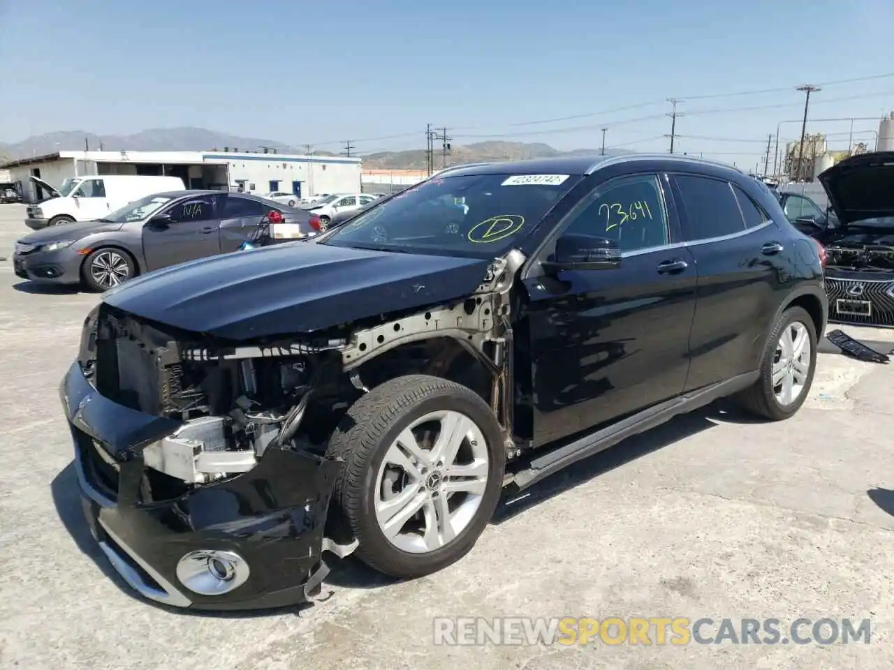 2 Photograph of a damaged car W1NTG4GB3LU030297 MERCEDES-BENZ GLA-CLASS 2020