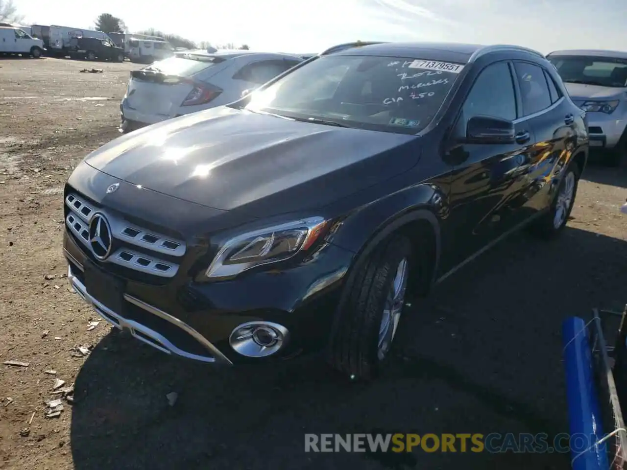 2 Photograph of a damaged car W1NTG4GB3LU031272 MERCEDES-BENZ GLA-CLASS 2020