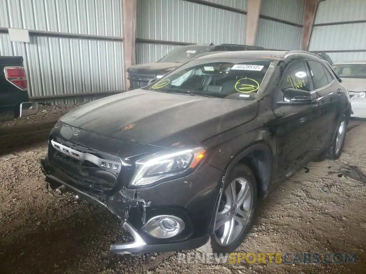 2 Photograph of a damaged car W1NTG4GB6LU029712 MERCEDES-BENZ GLA-CLASS 2020