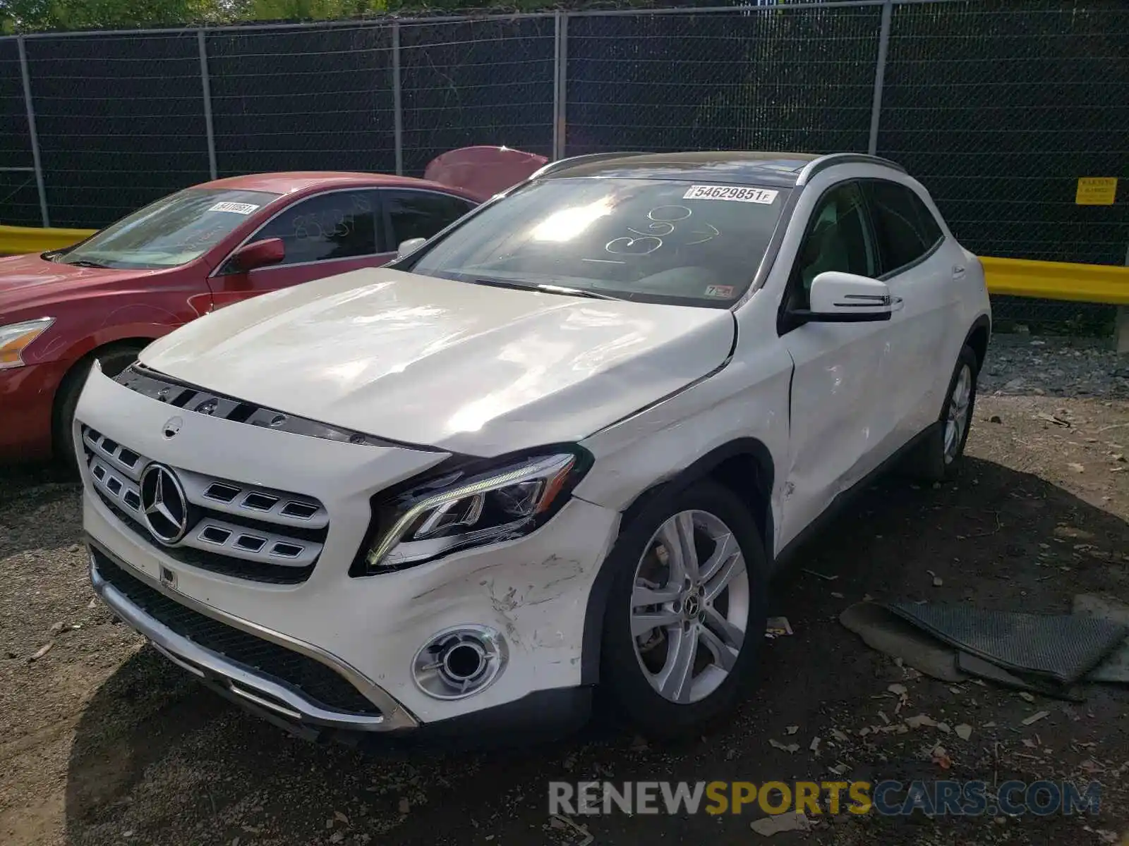 2 Photograph of a damaged car W1NTG4GB9LU030627 MERCEDES-BENZ GLA-CLASS 2020