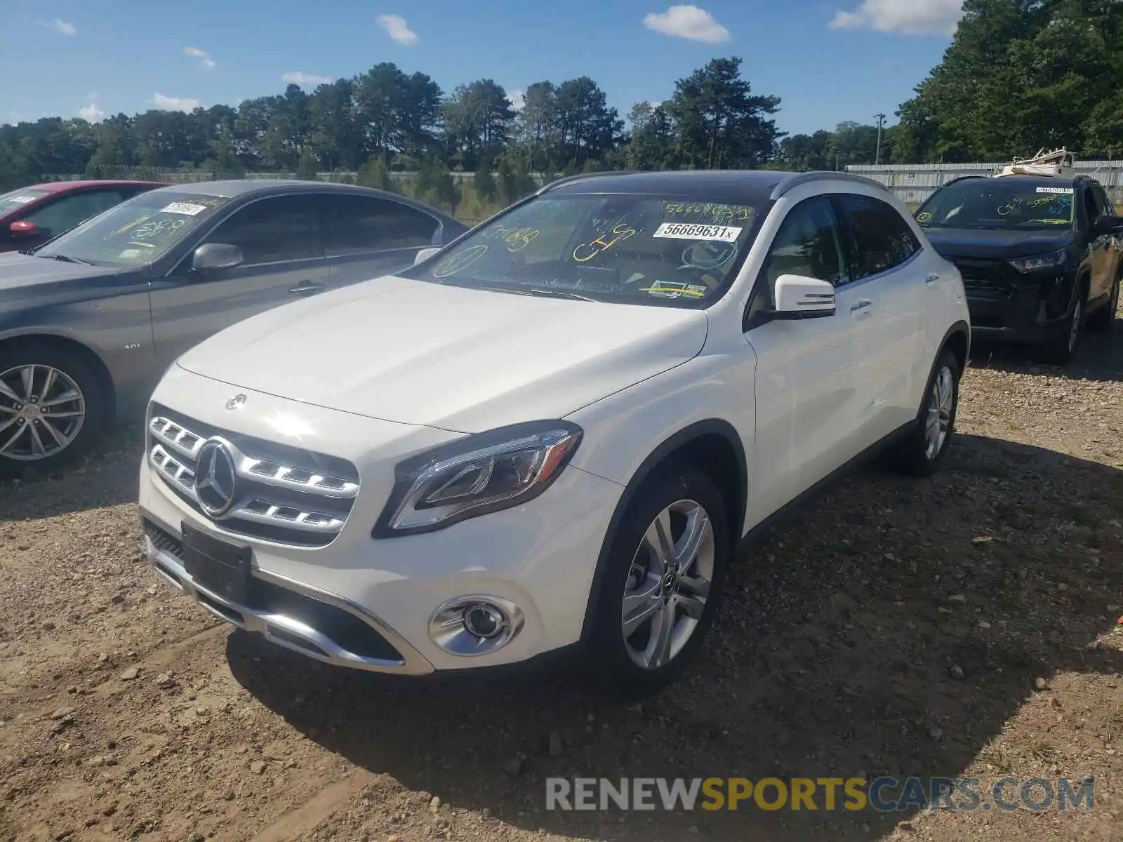 2 Photograph of a damaged car W1NTG4GB9LU040798 MERCEDES-BENZ GLA-CLASS 2020