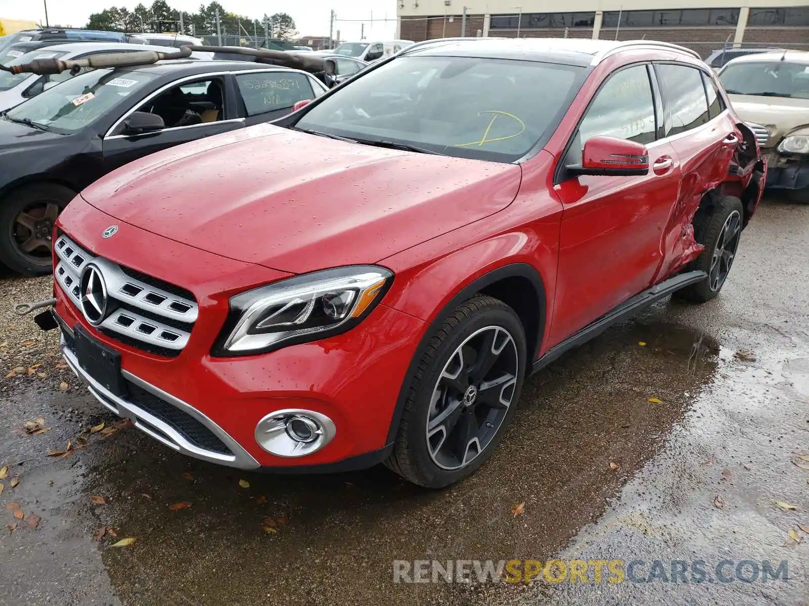 2 Photograph of a damaged car W1NTG4GBXLU029356 MERCEDES-BENZ GLA-CLASS 2020