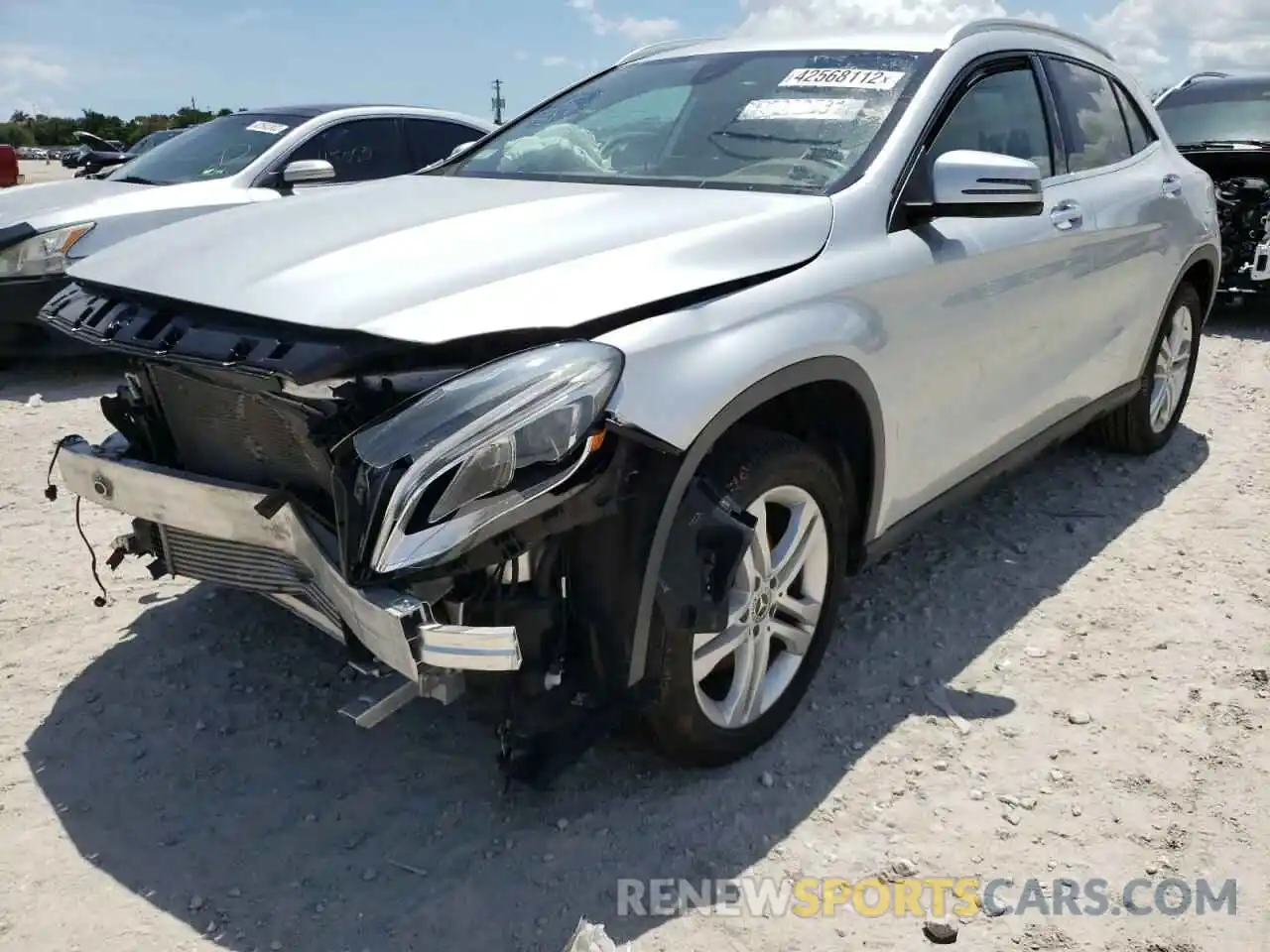 2 Photograph of a damaged car WDCTG4EB2LU023359 MERCEDES-BENZ GLA-CLASS 2020