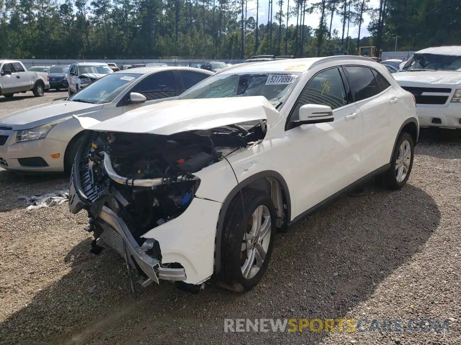 2 Photograph of a damaged car WDCTG4EB3LU023595 MERCEDES-BENZ GLA-CLASS 2020