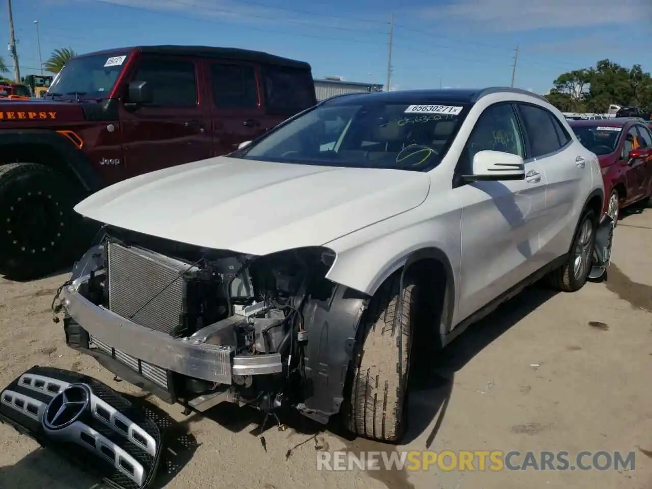 2 Photograph of a damaged car WDCTG4EB6LJ652849 MERCEDES-BENZ GLA-CLASS 2020