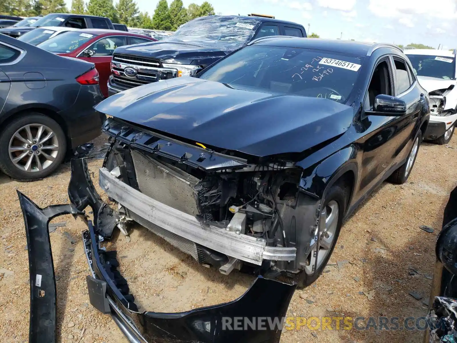 2 Photograph of a damaged car WDCTG4EB6LU025034 MERCEDES-BENZ GLA-CLASS 2020