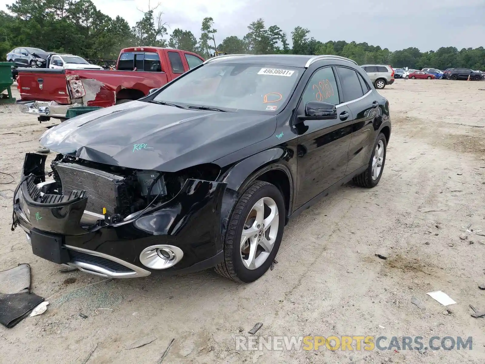 2 Photograph of a damaged car WDCTG4EB7LU028380 MERCEDES-BENZ GLA-CLASS 2020