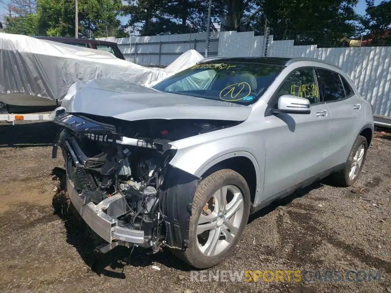 2 Photograph of a damaged car WDCTG4EB8LJ653582 MERCEDES-BENZ GLA-CLASS 2020