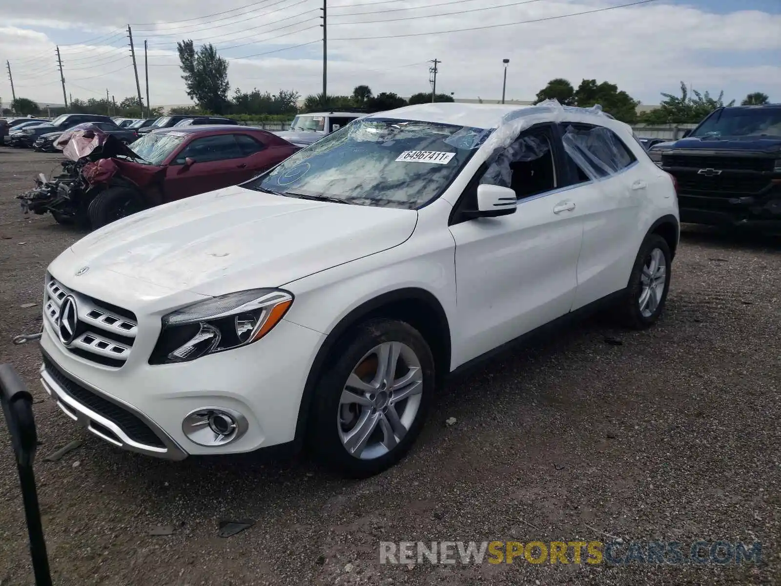 2 Photograph of a damaged car WDCTG4EB8LU026007 MERCEDES-BENZ GLA-CLASS 2020