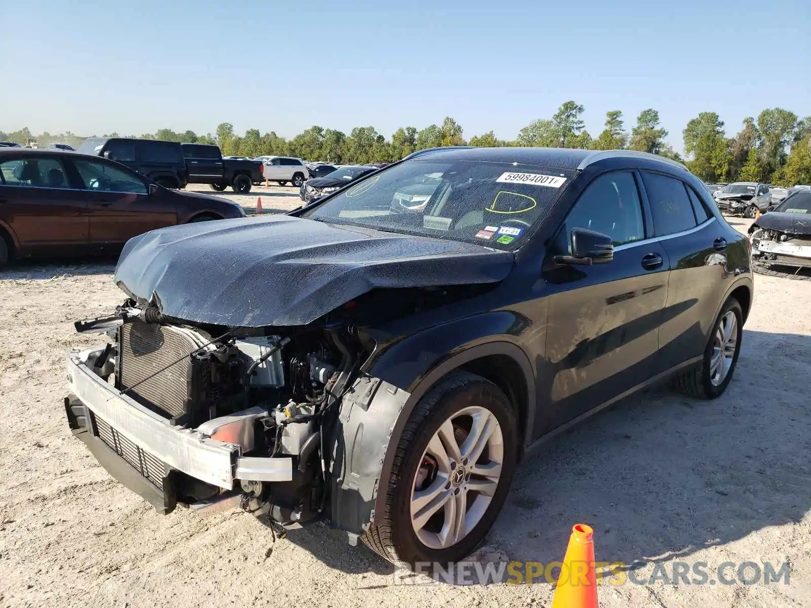 2 Photograph of a damaged car WDCTG4EB9LJ649637 MERCEDES-BENZ GLA-CLASS 2020