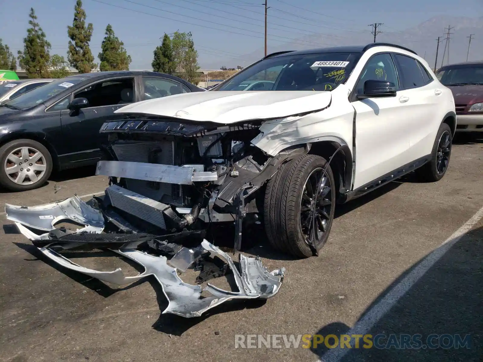 2 Photograph of a damaged car WDCTG4EBXLU022329 MERCEDES-BENZ GLA-CLASS 2020