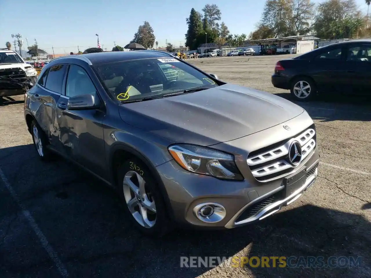 1 Photograph of a damaged car WDCTG4GB2LJ667846 MERCEDES-BENZ GLA-CLASS 2020