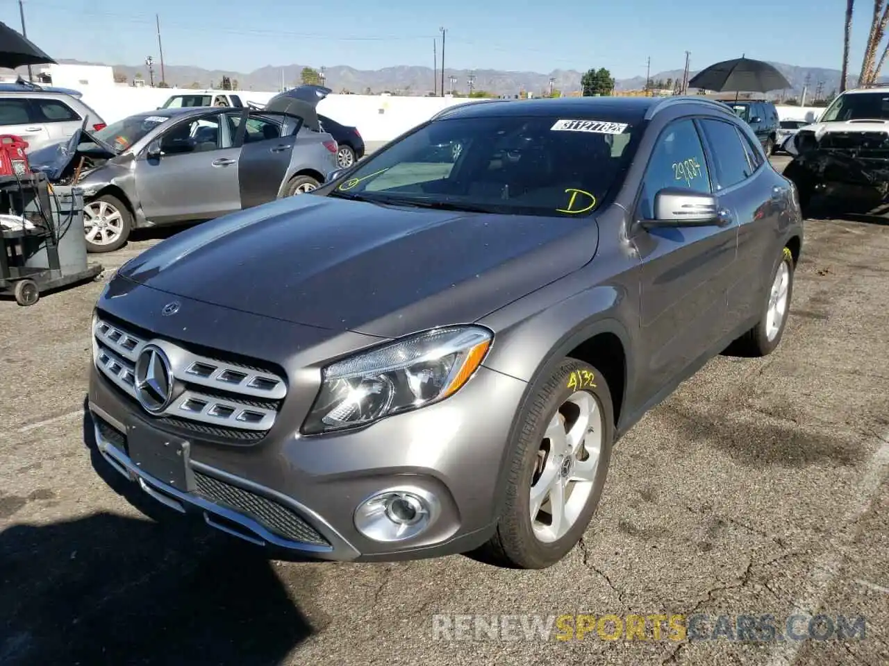 2 Photograph of a damaged car WDCTG4GB2LJ667846 MERCEDES-BENZ GLA-CLASS 2020