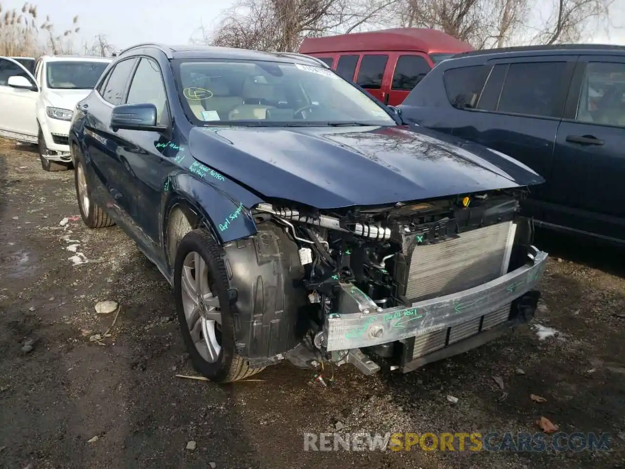 1 Photograph of a damaged car WDCTG4GB6LJ690644 MERCEDES-BENZ GLA-CLASS 2020