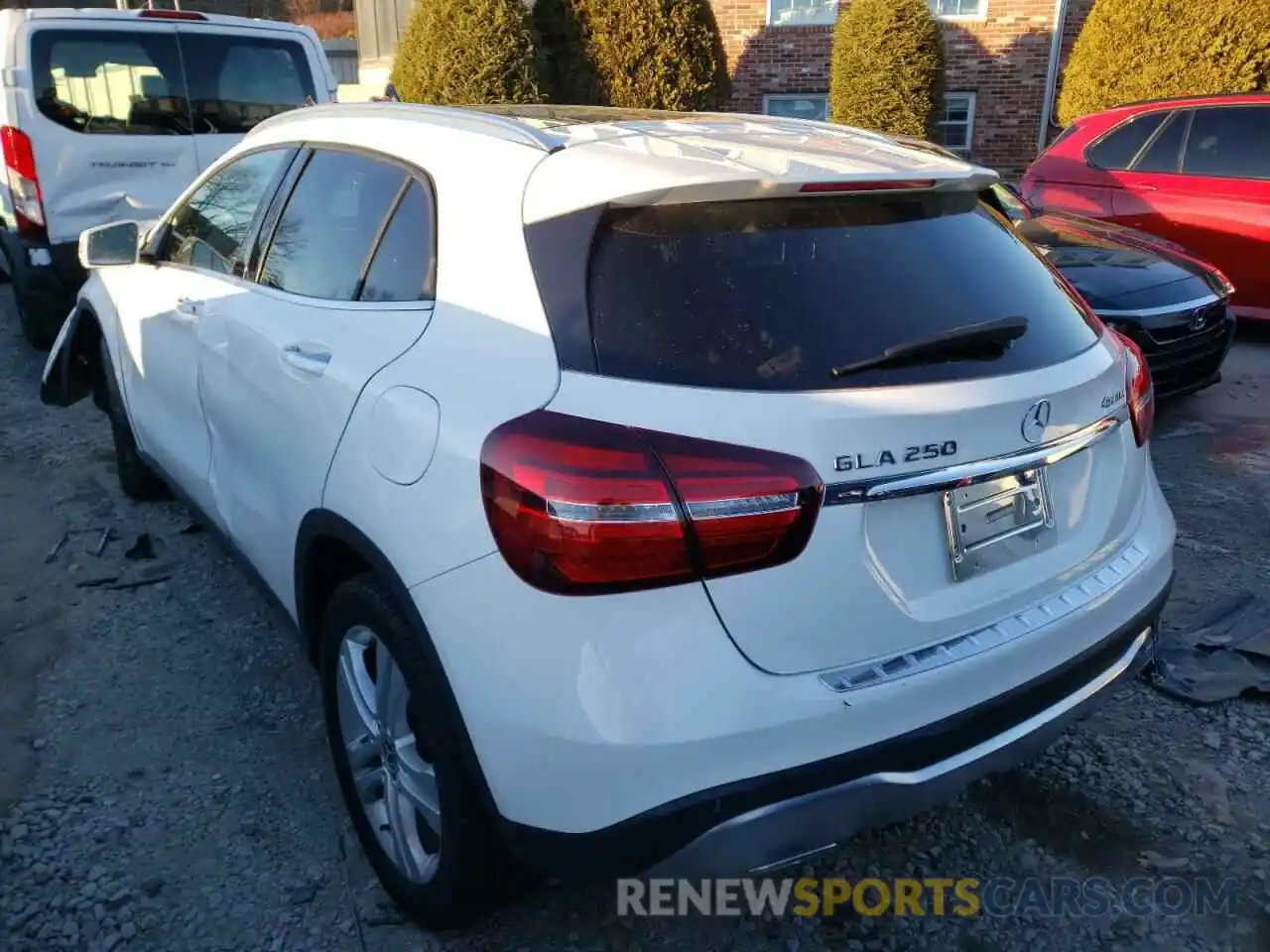 3 Photograph of a damaged car WDCTG4GB6LU025855 MERCEDES-BENZ GLA-CLASS 2020