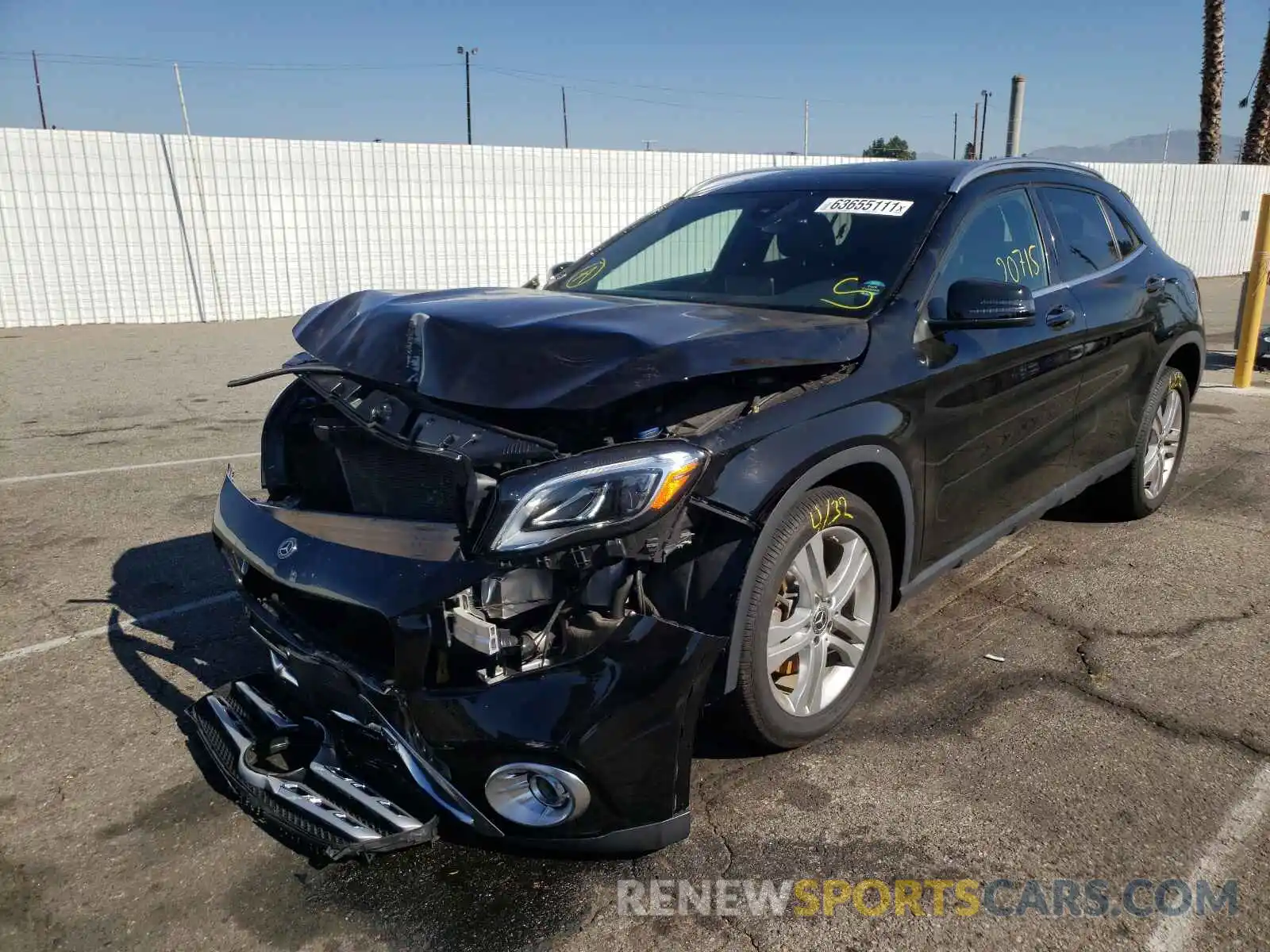 2 Photograph of a damaged car WDCTG4GB7LU022270 MERCEDES-BENZ GLA-CLASS 2020