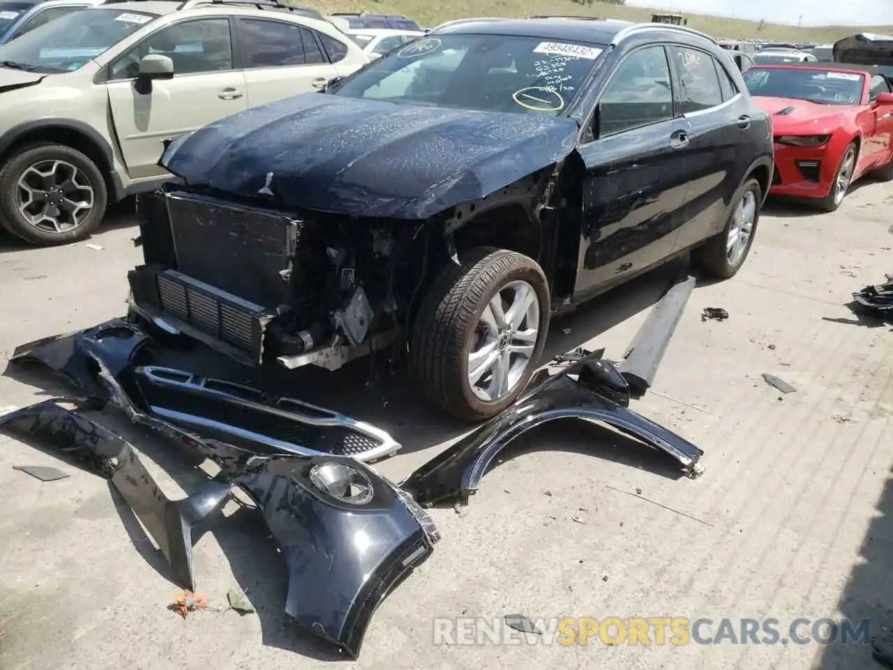 2 Photograph of a damaged car WDCTG4GB9LJ690279 MERCEDES-BENZ GLA-CLASS 2020