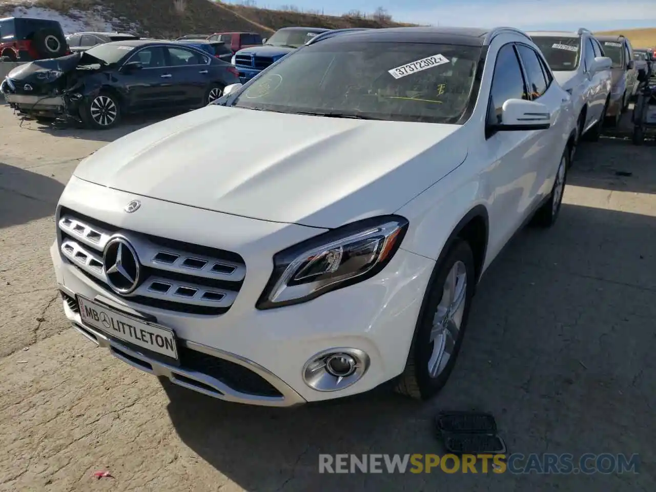 2 Photograph of a damaged car WDCTG4GBXLU021954 MERCEDES-BENZ GLA-CLASS 2020