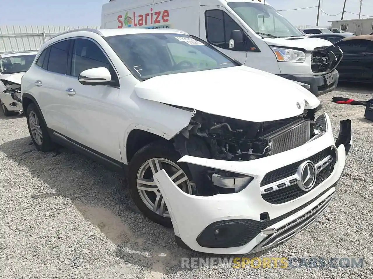 1 Photograph of a damaged car W1N4N4GB1MJ125597 MERCEDES-BENZ GLA-CLASS 2021