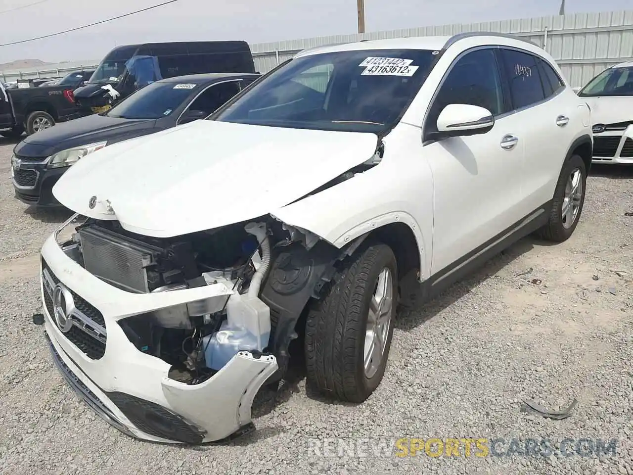 2 Photograph of a damaged car W1N4N4GB1MJ125597 MERCEDES-BENZ GLA-CLASS 2021