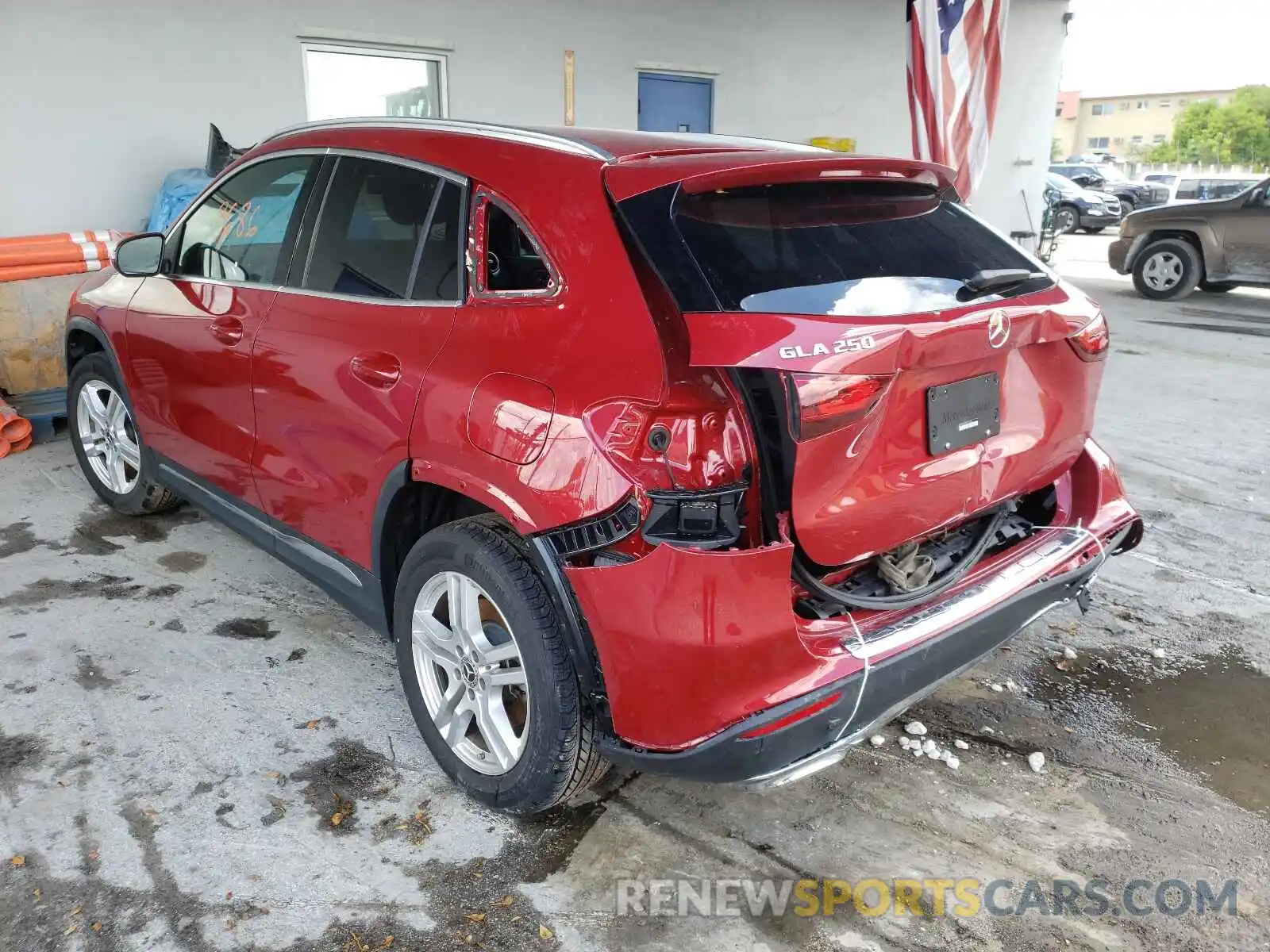 3 Photograph of a damaged car W1N4N4GB1MJ158499 MERCEDES-BENZ GLA-CLASS 2021