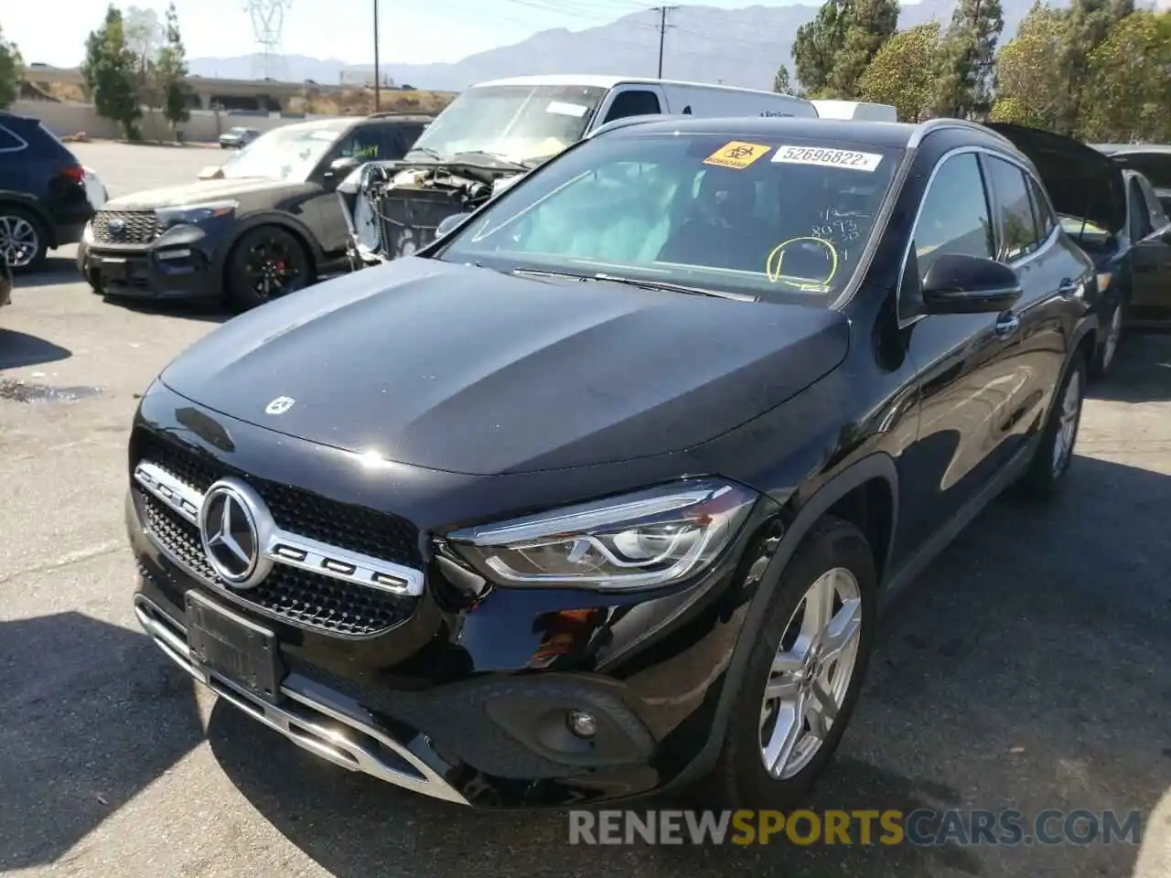 2 Photograph of a damaged car W1N4N4GB2MJ188093 MERCEDES-BENZ GLA-CLASS 2021