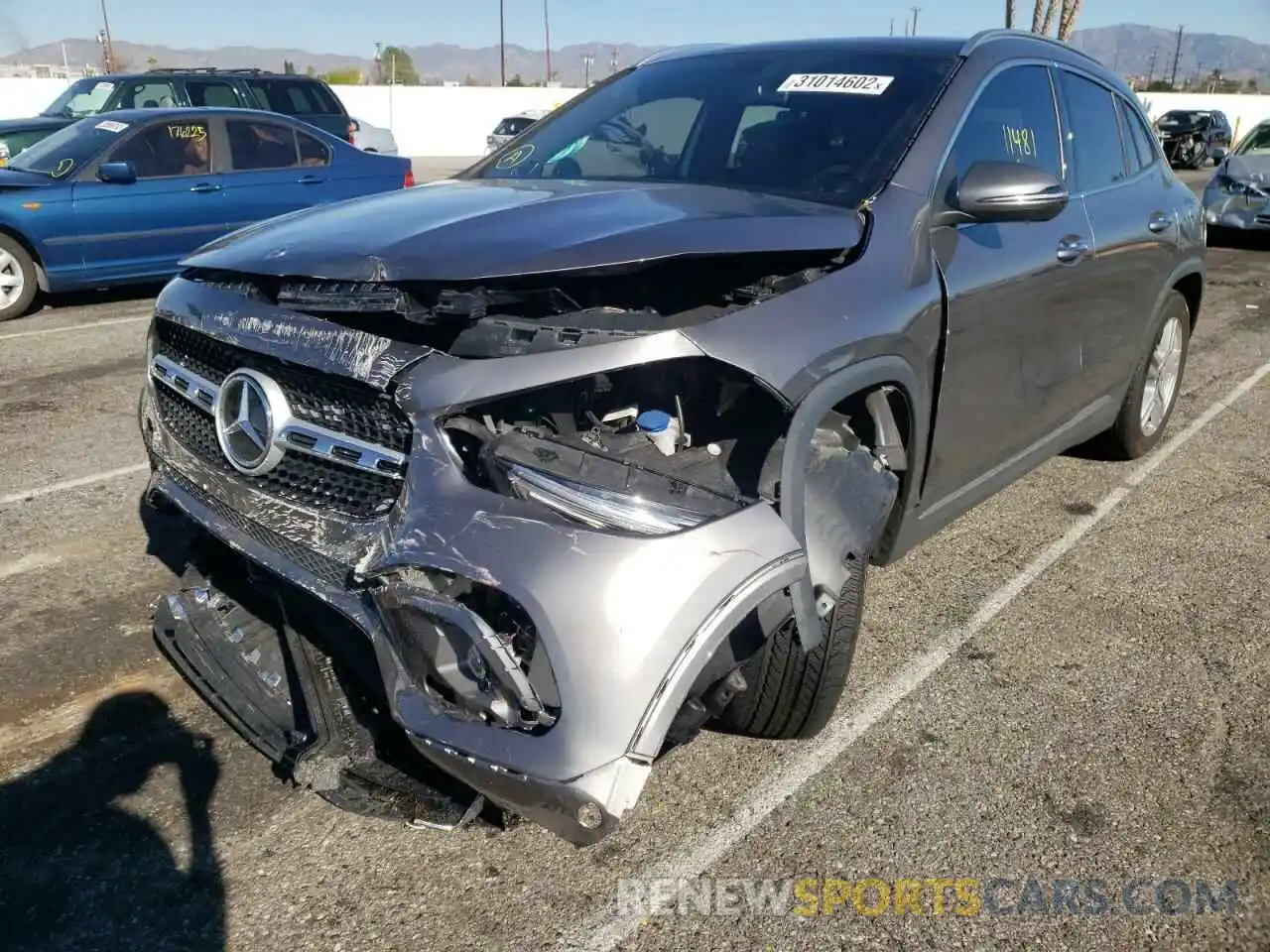 2 Photograph of a damaged car W1N4N4GB2MJ193309 MERCEDES-BENZ GLA-CLASS 2021