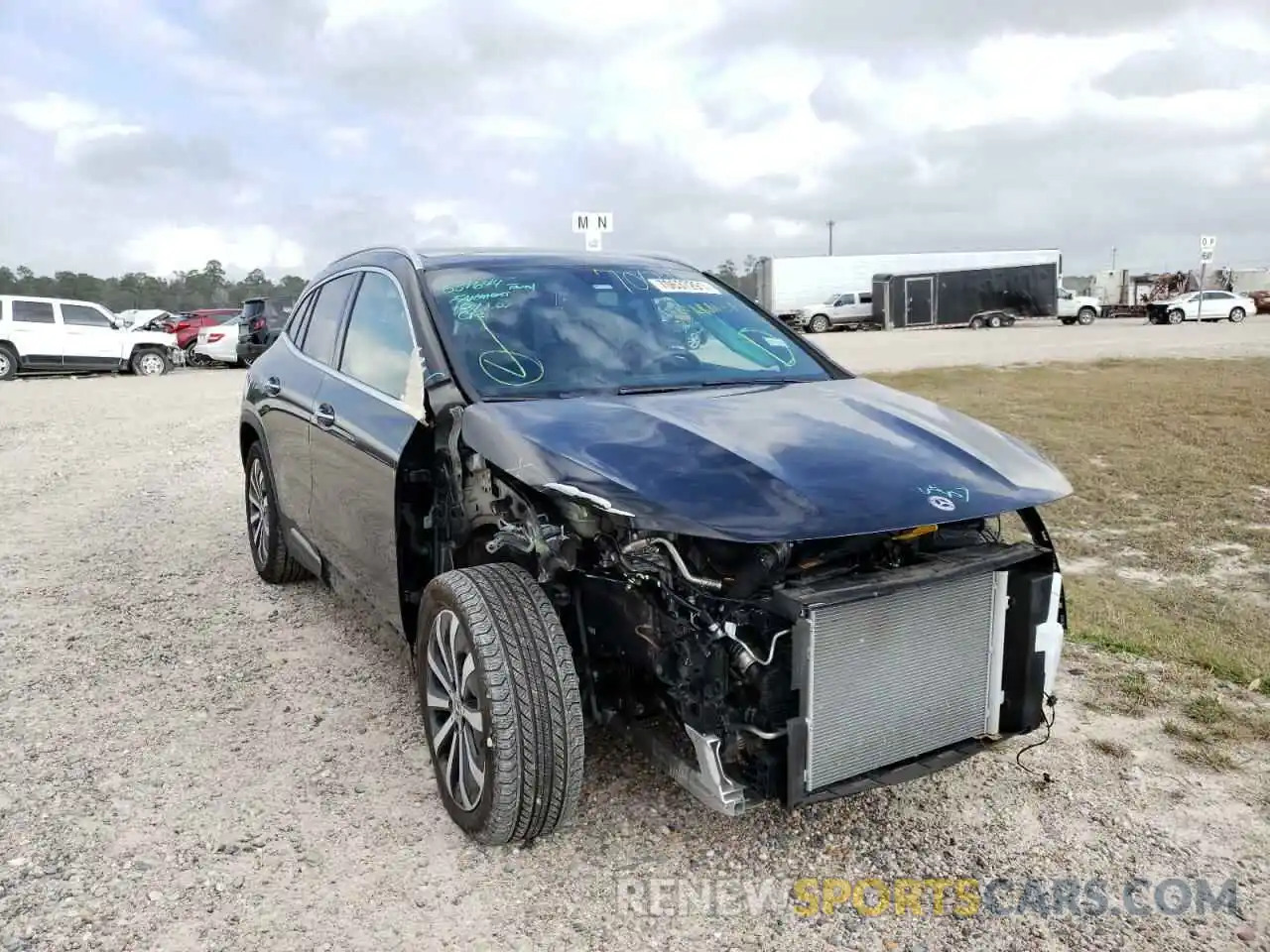 1 Photograph of a damaged car W1N4N4GB3MJ254960 MERCEDES-BENZ GLA-CLASS 2021