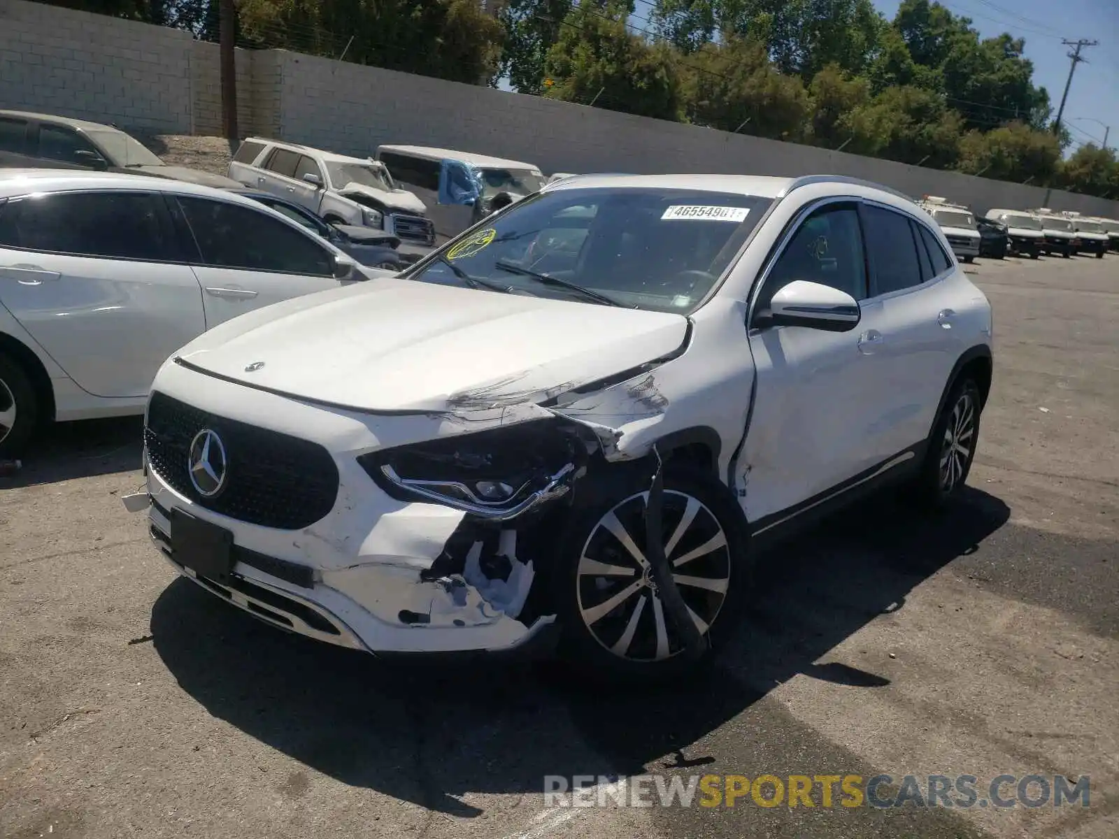 2 Photograph of a damaged car W1N4N4GB3MJ258958 MERCEDES-BENZ GLA-CLASS 2021