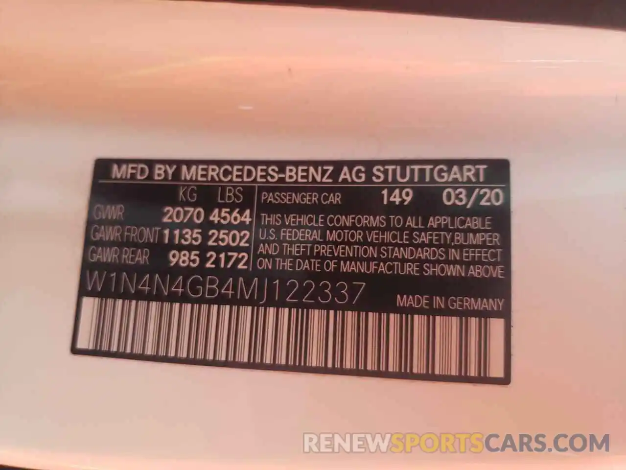 10 Фотография поврежденного автомобиля W1N4N4GB4MJ122337 MERCEDES-BENZ GLA-CLASS 2021