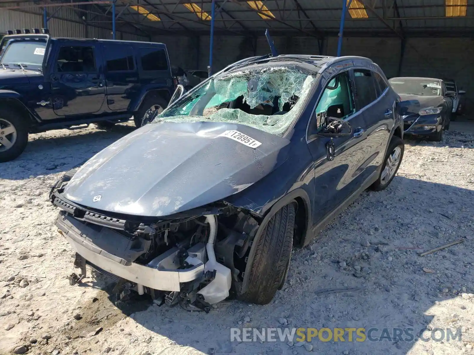 2 Photograph of a damaged car W1N4N4GB4MJ158870 MERCEDES-BENZ GLA-CLASS 2021