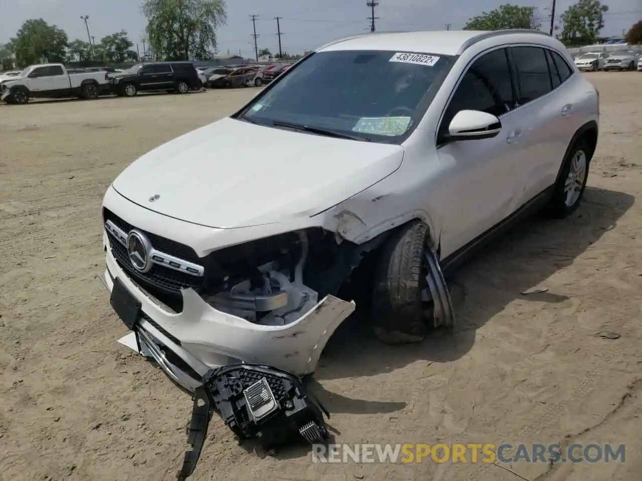 2 Photograph of a damaged car W1N4N4GB5MJ117938 MERCEDES-BENZ GLA-CLASS 2021