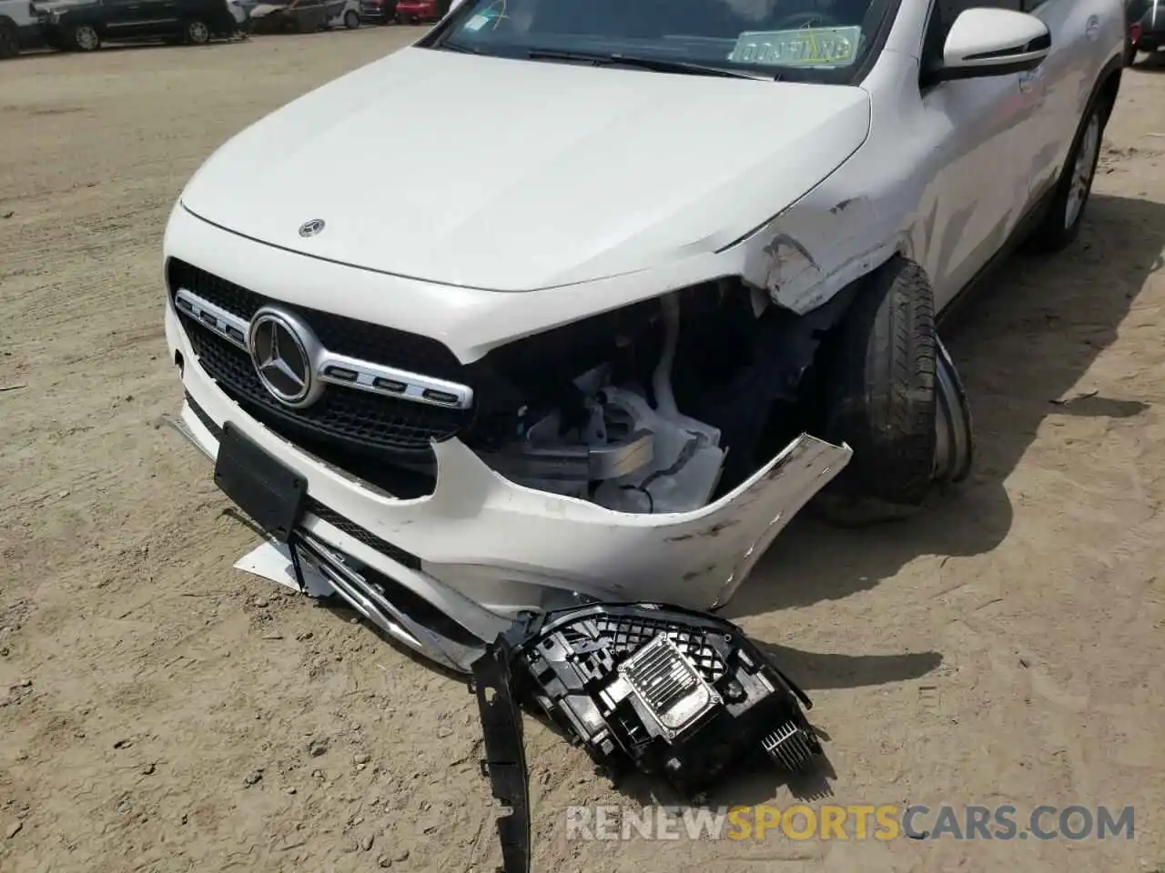 9 Photograph of a damaged car W1N4N4GB5MJ117938 MERCEDES-BENZ GLA-CLASS 2021