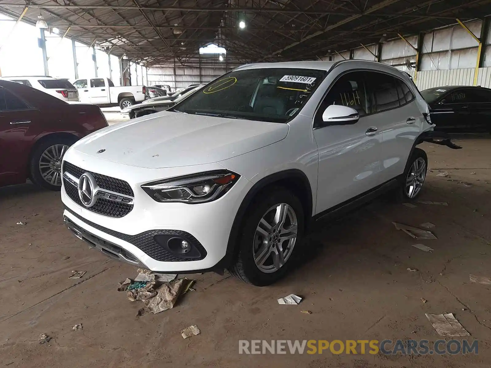 2 Photograph of a damaged car W1N4N4GB5MJ120452 MERCEDES-BENZ GLA-CLASS 2021