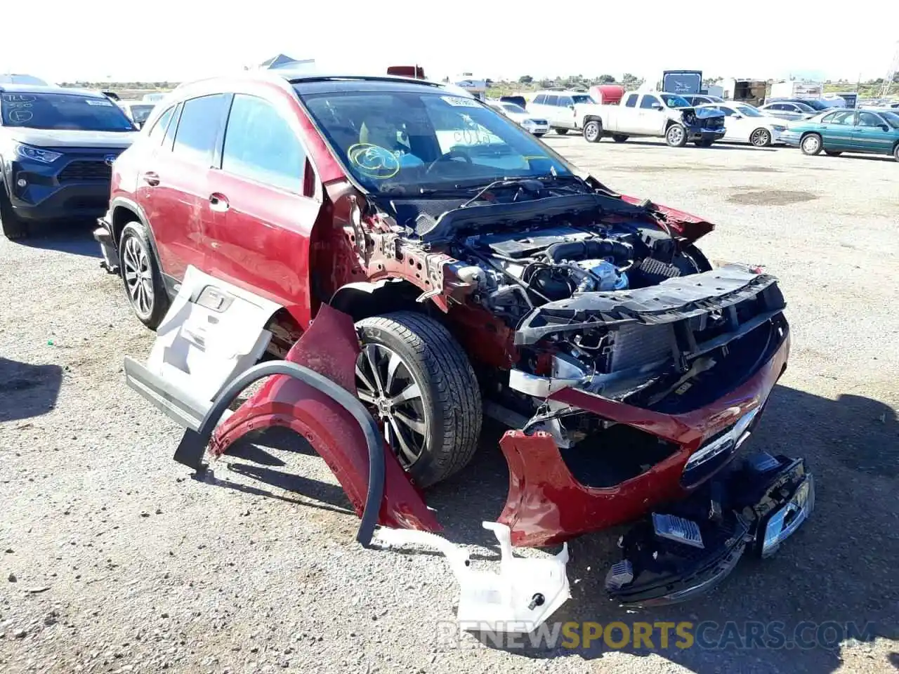 1 Photograph of a damaged car W1N4N4GB5MJ200625 MERCEDES-BENZ GLA-CLASS 2021