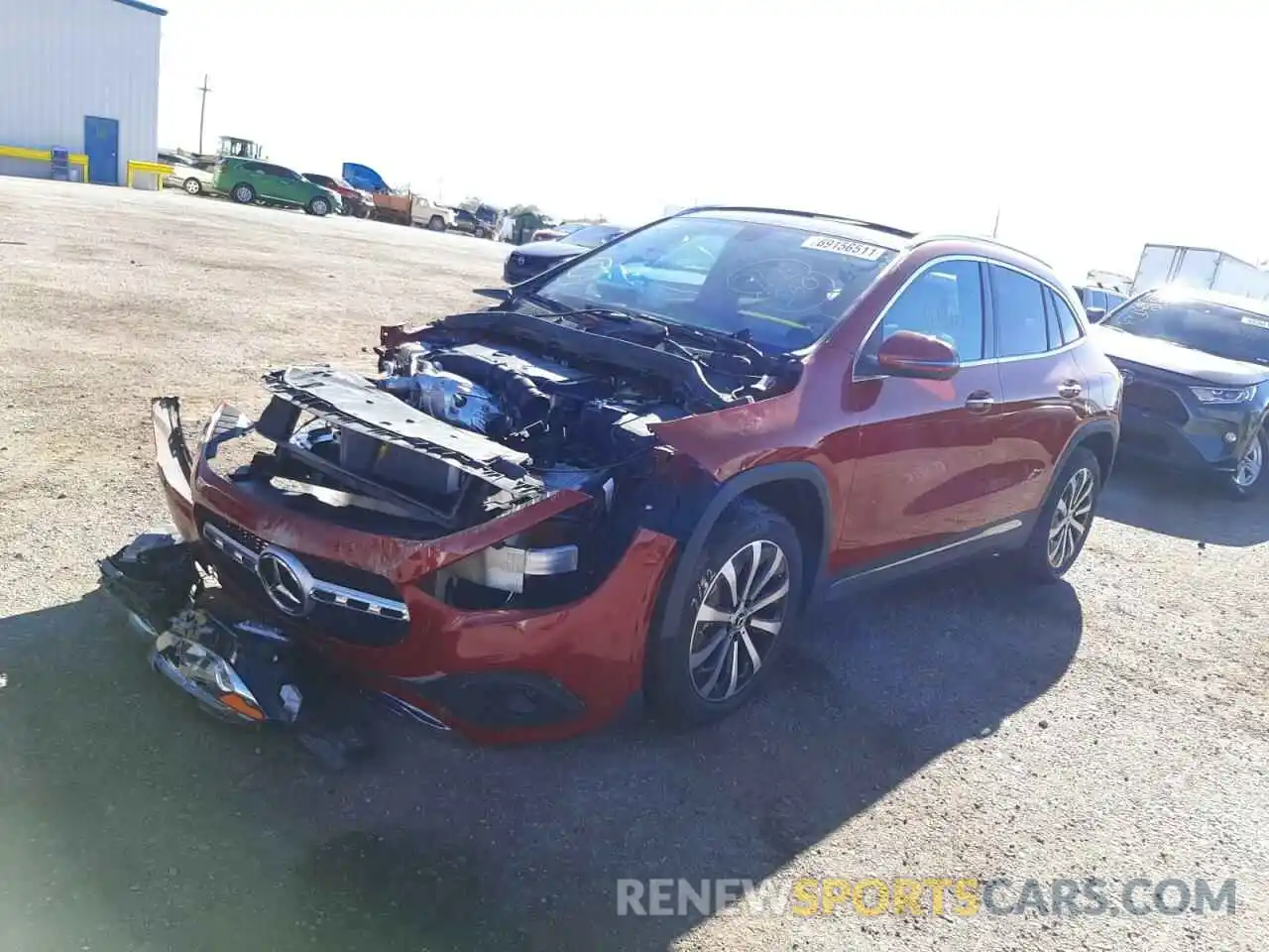 2 Photograph of a damaged car W1N4N4GB5MJ200625 MERCEDES-BENZ GLA-CLASS 2021