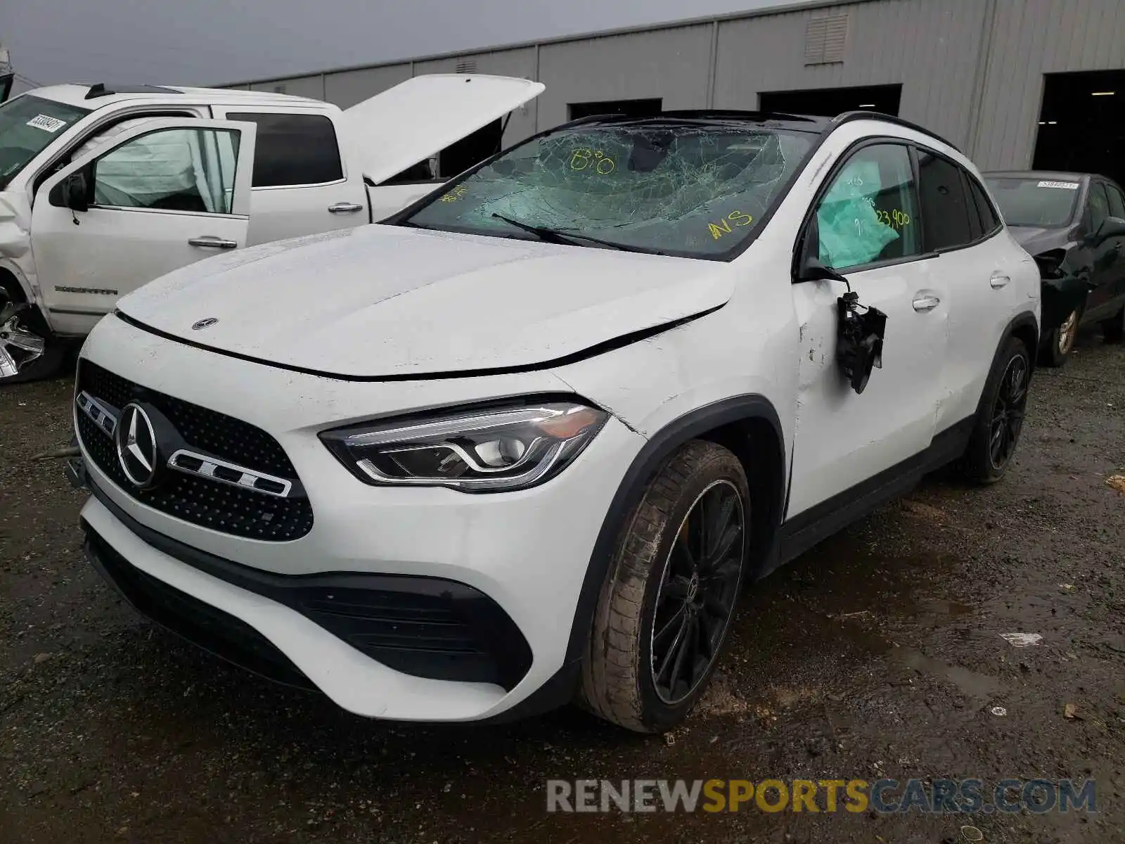 2 Photograph of a damaged car W1N4N4GB6MJ192244 MERCEDES-BENZ GLA-CLASS 2021