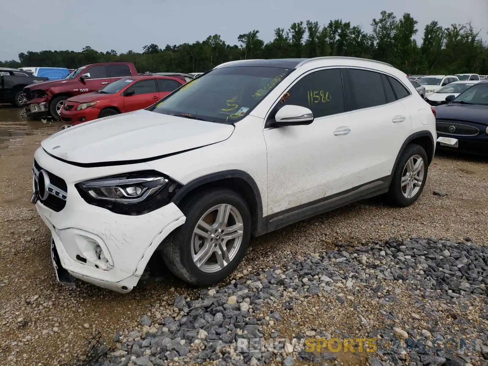 2 Photograph of a damaged car W1N4N4GB6MJ239840 MERCEDES-BENZ GLA-CLASS 2021