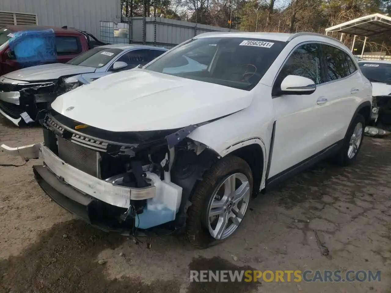 2 Photograph of a damaged car W1N4N4GB7MJ125636 MERCEDES-BENZ GLA-CLASS 2021