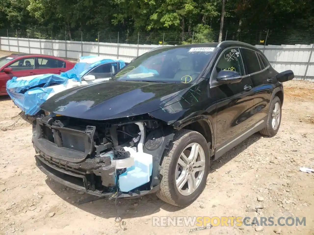 2 Photograph of a damaged car W1N4N4GB7MJ165540 MERCEDES-BENZ GLA-CLASS 2021