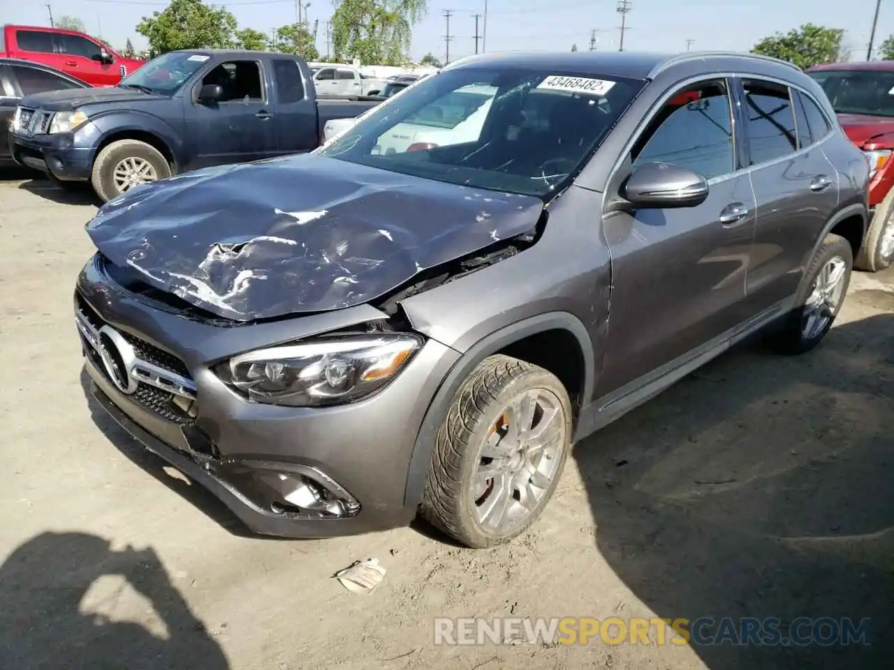 2 Photograph of a damaged car W1N4N4GB7MJ195024 MERCEDES-BENZ GLA-CLASS 2021