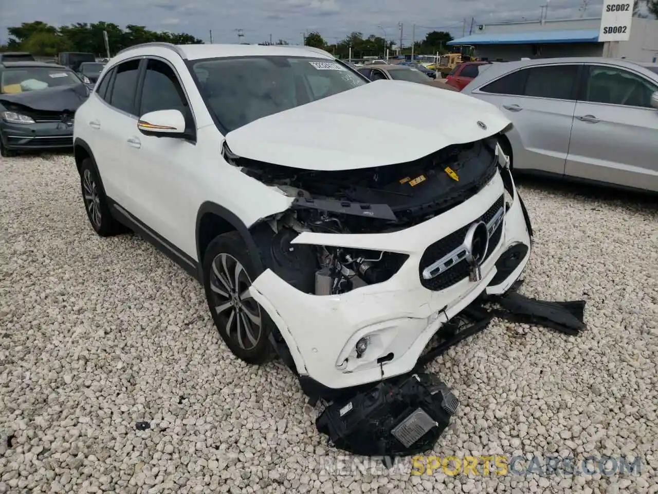 1 Photograph of a damaged car W1N4N4GB7MJ211254 MERCEDES-BENZ GLA-CLASS 2021