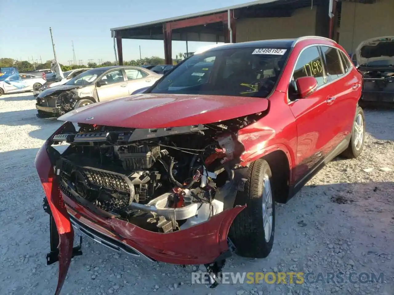 2 Photograph of a damaged car W1N4N4GB7MJ223971 MERCEDES-BENZ GLA-CLASS 2021