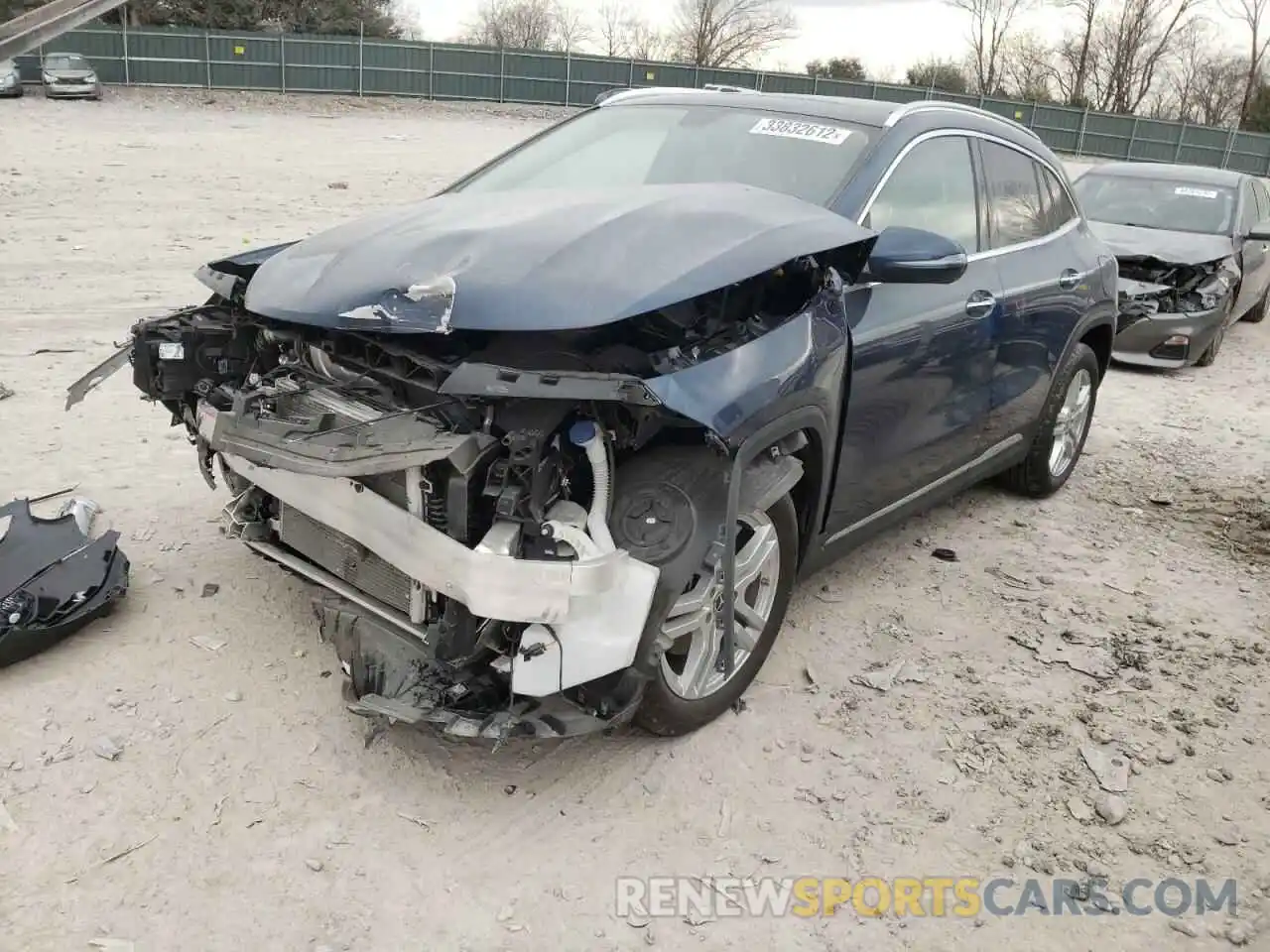 2 Photograph of a damaged car W1N4N4GB7MJ268411 MERCEDES-BENZ GLA-CLASS 2021