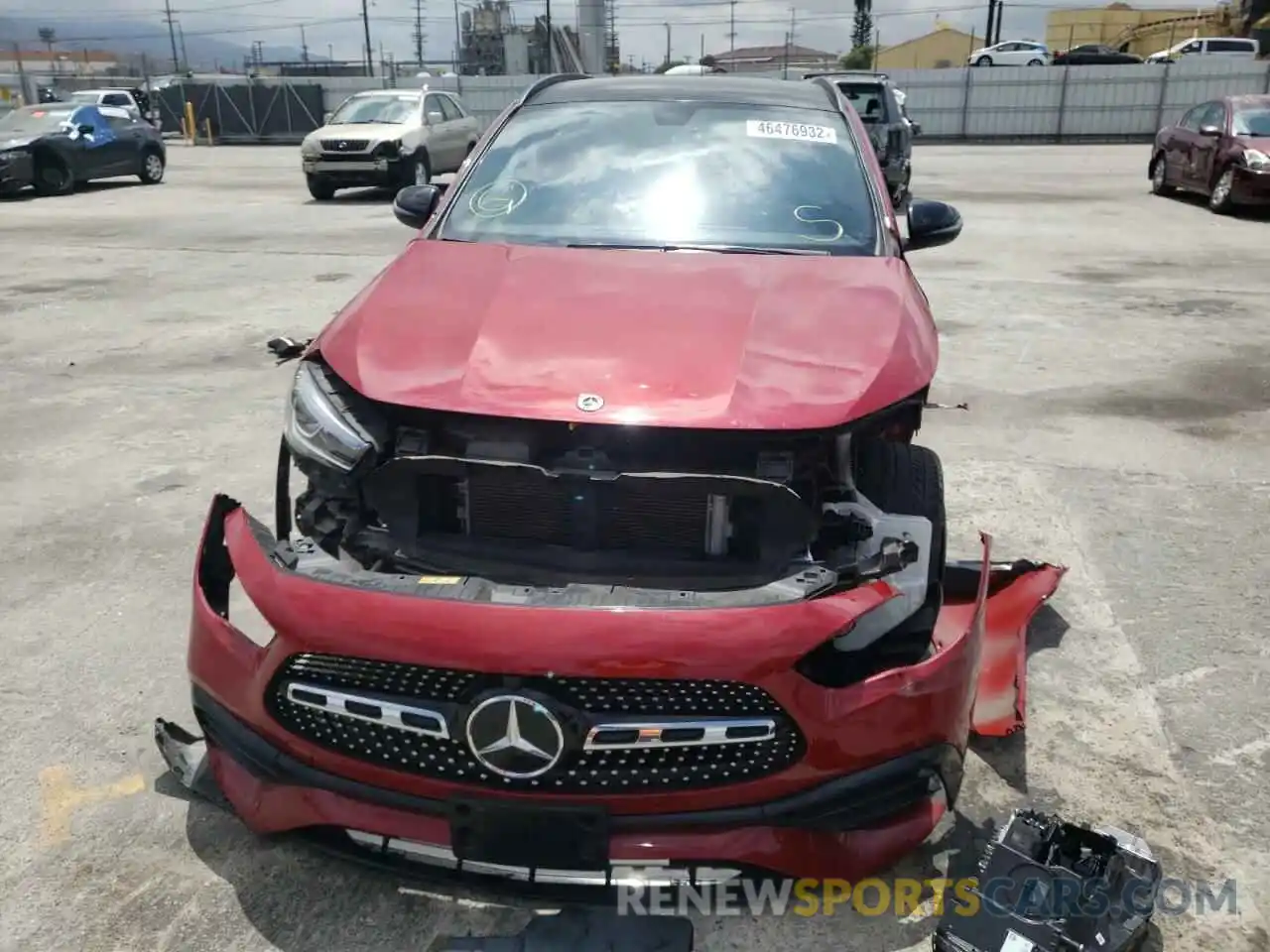 9 Photograph of a damaged car W1N4N4GB8MJ204927 MERCEDES-BENZ GLA-CLASS 2021