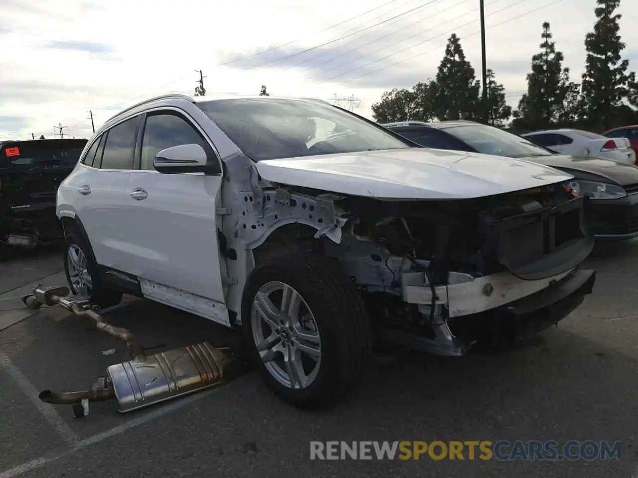 1 Photograph of a damaged car W1N4N4GB9MJ126576 MERCEDES-BENZ GLA-CLASS 2021